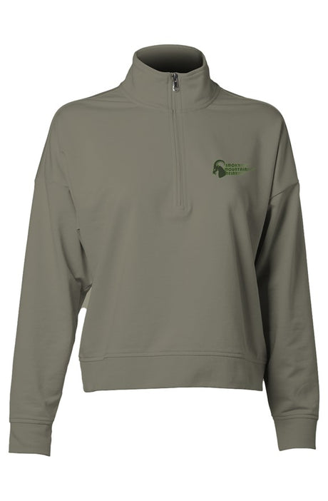 Light Green pullover with a green 'SMR' ram logo on a white background